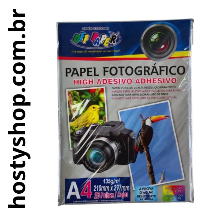 Papel Fotográfico Adesivo A4 135g